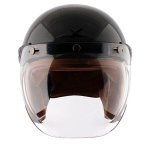 Axor Jet Carbon Small Checks helmet with Bubble Visor
