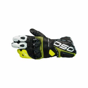DSG Race Pro Riding Glove Black Yellow Fluo White