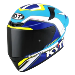 KYT GRAND PRIX WHITE LIGHT BLUE